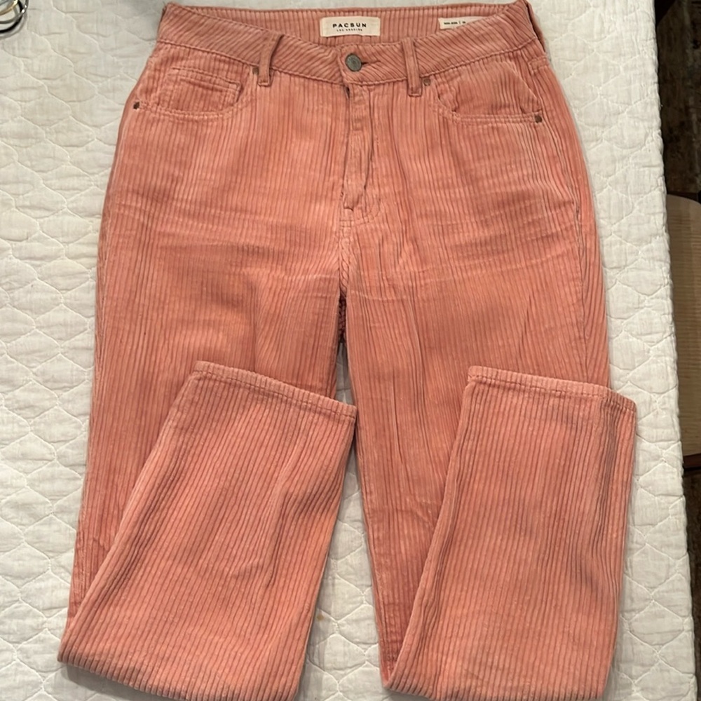 PacSun corduroy pink pants size 26.